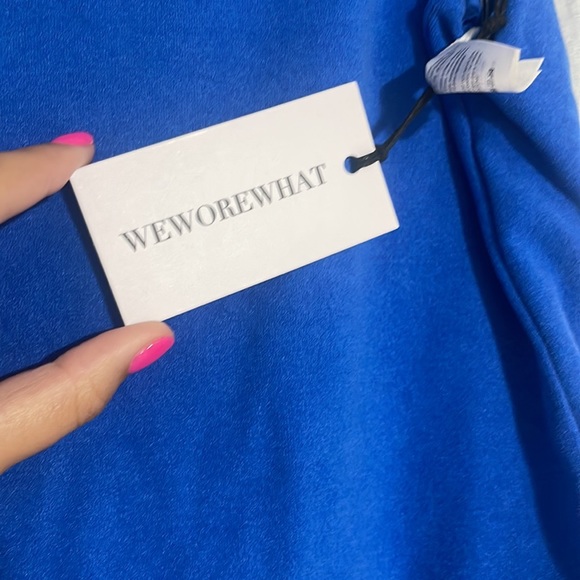 WeWoreWhat scoop one piece towel terry blue - Picture 7 of 8